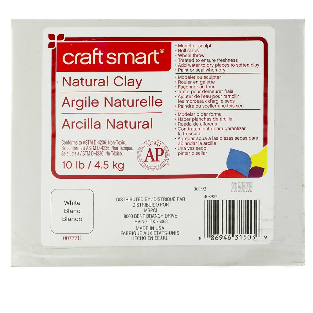 Craft Smart Natural Clay White